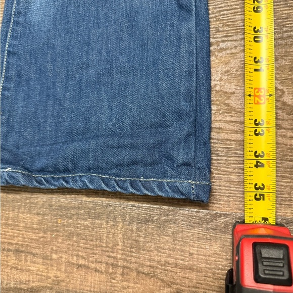 Diesel size 29 capri lengh EUC Blue Flare Wide Leg Jeans with Authentic Fading - Picture 9 of 12